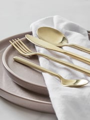 Gold 16pc Valencia Stainless Steel Serve Spoon Set - Image 2 of 3