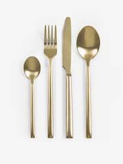 Gold 16pc Valencia Stainless Steel Serve Spoon Set - Image 3 of 3