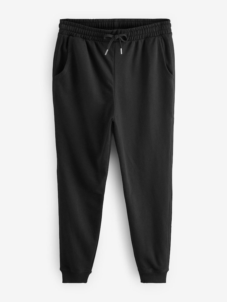 Noir - Pantalon de jogging en coton doux Blend basique en jersey - Image 4 of 5