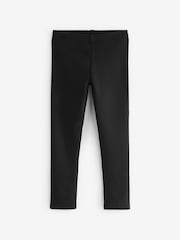 Black Cosy Fleece Lined Leggings (3-16yrs) - Image 1 of 5
