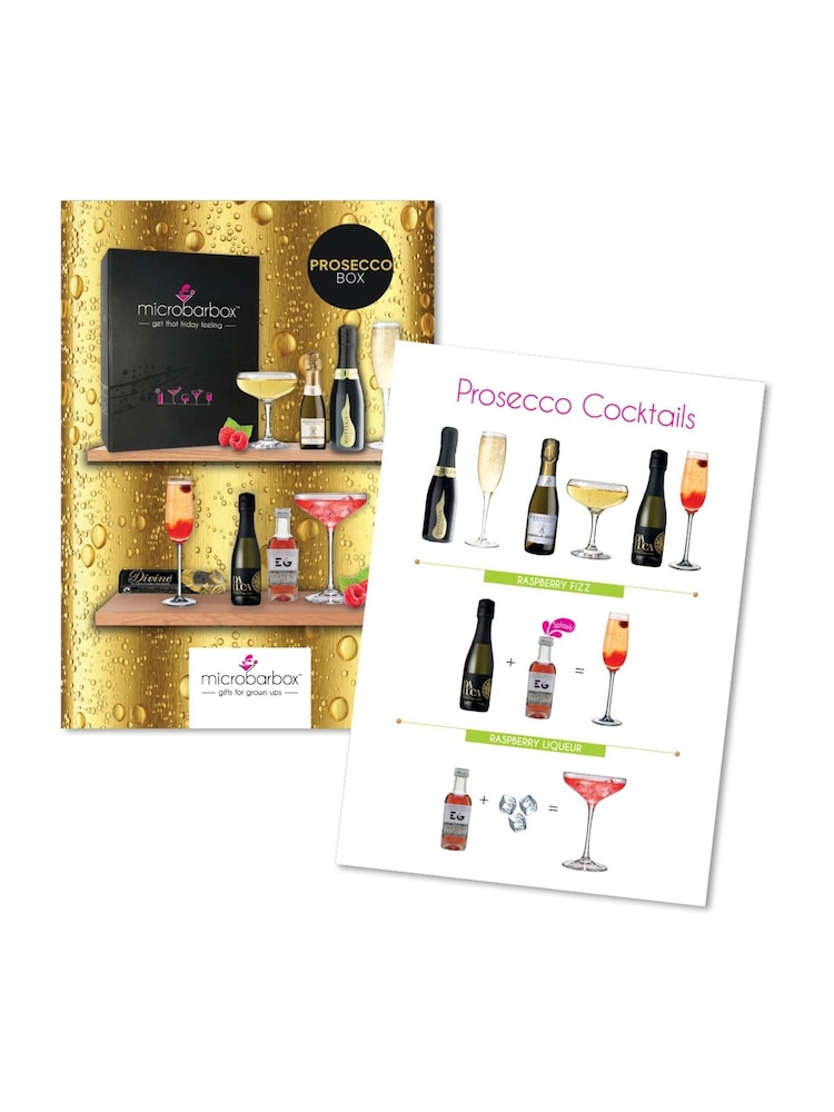 MicroBarBox Prosecco Gift Set Box with EG Raspberry And Chocolates - Image 3 of 3 MicroBarBox Prosecco Gift Set Box with EG Raspberry And Chocolates - Image 3 of 3