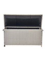 Pacific Stone Grey Small Rattan Effect Garden Cushion Storage Box - Image 4 of 8
