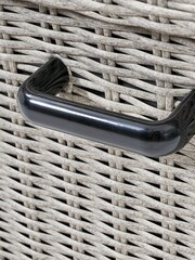 Pacific Stone Grey Small Rattan Effect Garden Cushion Storage Box - Image 8 of 8