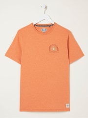 FatFace Orange Summer Surf T-Shirt - Image 4 of 5
