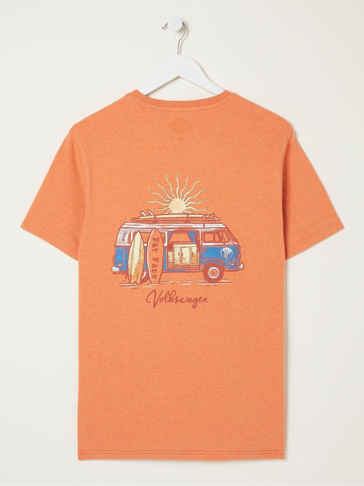 FatFace Orange Summer Surf T-Shirt - Image 5 of 5