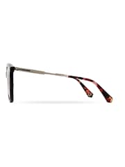 Ted Baker Womens Rounded Fashion Frame Sunglasses with Metal Temples - Image 3 of 5