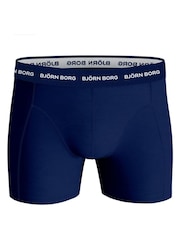 Bjorn Borg Blue and Grey Cotton Stretch Boxer 5 Pack - Image 4 of 6