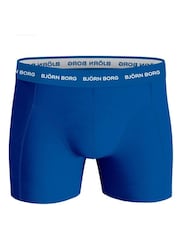 Bjorn Borg Blue and Grey Cotton Stretch Boxer 5 Pack - Image 5 of 6