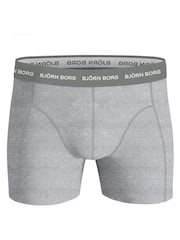 Bjorn Borg Blue and Grey Cotton Stretch Boxer 5 Pack - Image 6 of 6