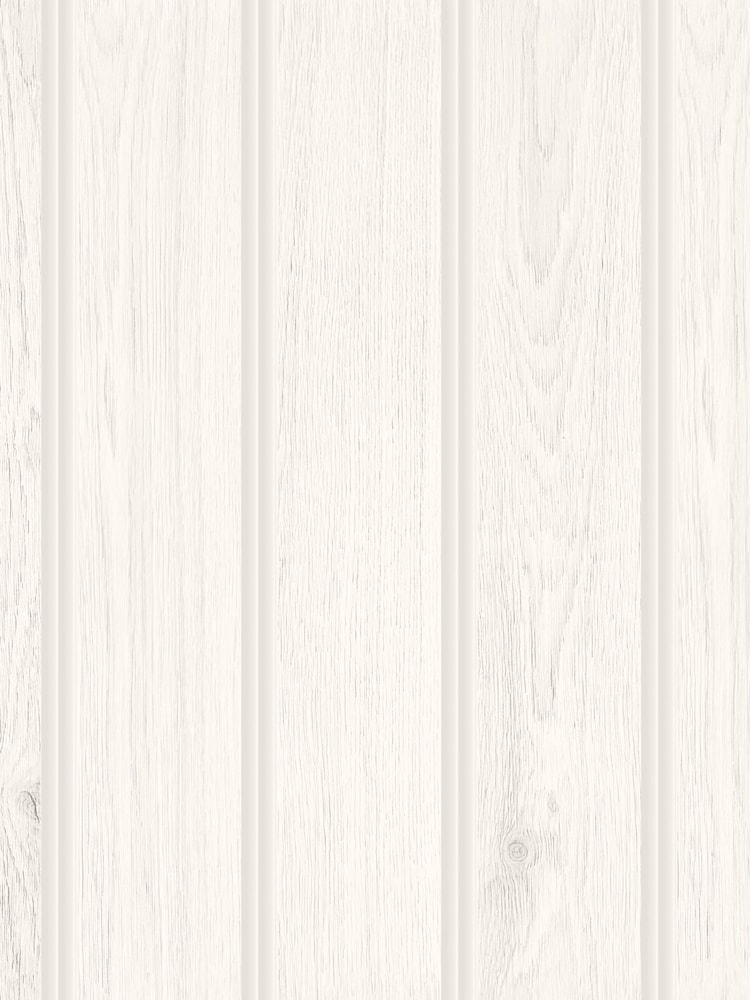 Hoopla Walls Washed White Tongue And Groove Wallpaper - Image 2 of 2