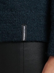 Superdry Blue Essential Supersoft Crew Neck Jumper - Image 2 of 2