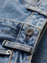 Superdry Light Blue Vintage Mid Rise Slim Flare Jeans - Image 6 of 7