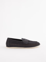 Navy Blue Weave Loafers - Image 3 of 7