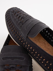 Navy Blue Weave Loafers - Image 5 of 7