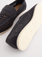 Navy Blue Weave Loafers - Image 6 of 7