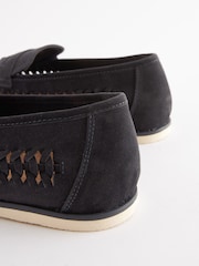 Navy Blue Weave Loafers - Image 7 of 7