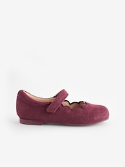 Red Shimmer Scallop Mary Jane Shoes - Image 2 of 5