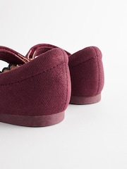 Red Shimmer Scallop Mary Jane Shoes - Image 4 of 5