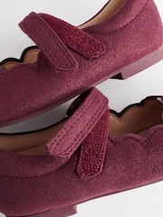 Red Shimmer Scallop Mary Jane Shoes - Image 5 of 5