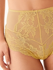 Green/Navy Blue High Rise Lace Knickers 2 Pack - Image 4 of 7