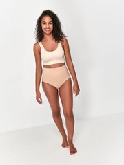 Anya Madsen Nude Bonded Crop Top - Image 1 of 3