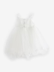 Ivory Cream Embellished Tulle Bridesmaid Dress (3mths-8yrs) - Image 6 of 8