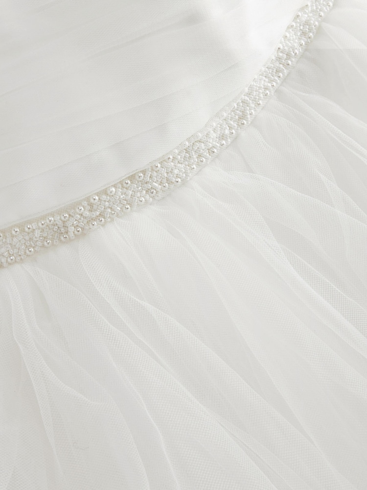Ivory Cream Embellished Tulle Bridesmaid Dress (3mths-8yrs) - Image 8 of 8