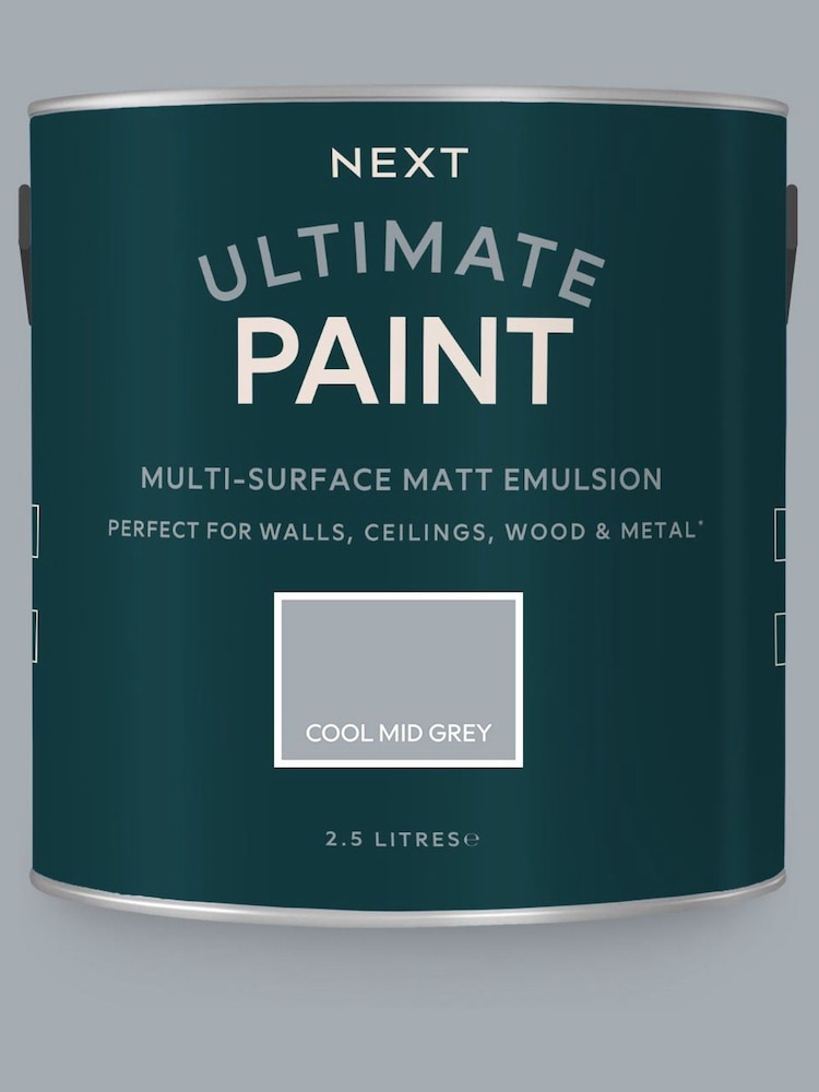 Cool Mid Grey Ultimate® Multi-Surface Peel & Stick Paint Sample - Image 1 of 5