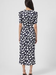 French Connection Aimee Inu Blue Front Slit Dress - Image 2 of 4