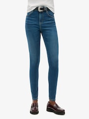 Superdry Light Blue Vintage High Rise Skinny Denim Jeans - Image 3 of 7