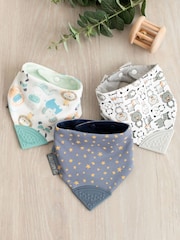 Cheeky Chompers Baby Teething Dribble 100% Cotton Bibs 3 Pack - Image 1 of 9