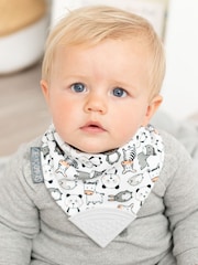 Cheeky Chompers Baby Teething Dribble 100% Cotton Bibs 3 Pack - Image 6 of 9