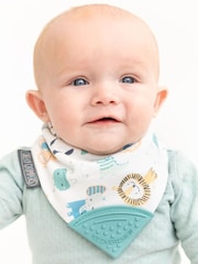 Cheeky Chompers Baby Teething Dribble 100% Cotton Bibs 3 Pack - Image 7 of 9