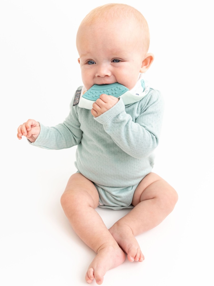 Cheeky Chompers Baby Teething Dribble 100% Cotton Bibs 3 Pack - Image 8 of 9