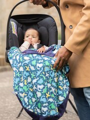 Cheeky Chompers Travel 100% Cotton Baby Blanket - Image 4 of 9
