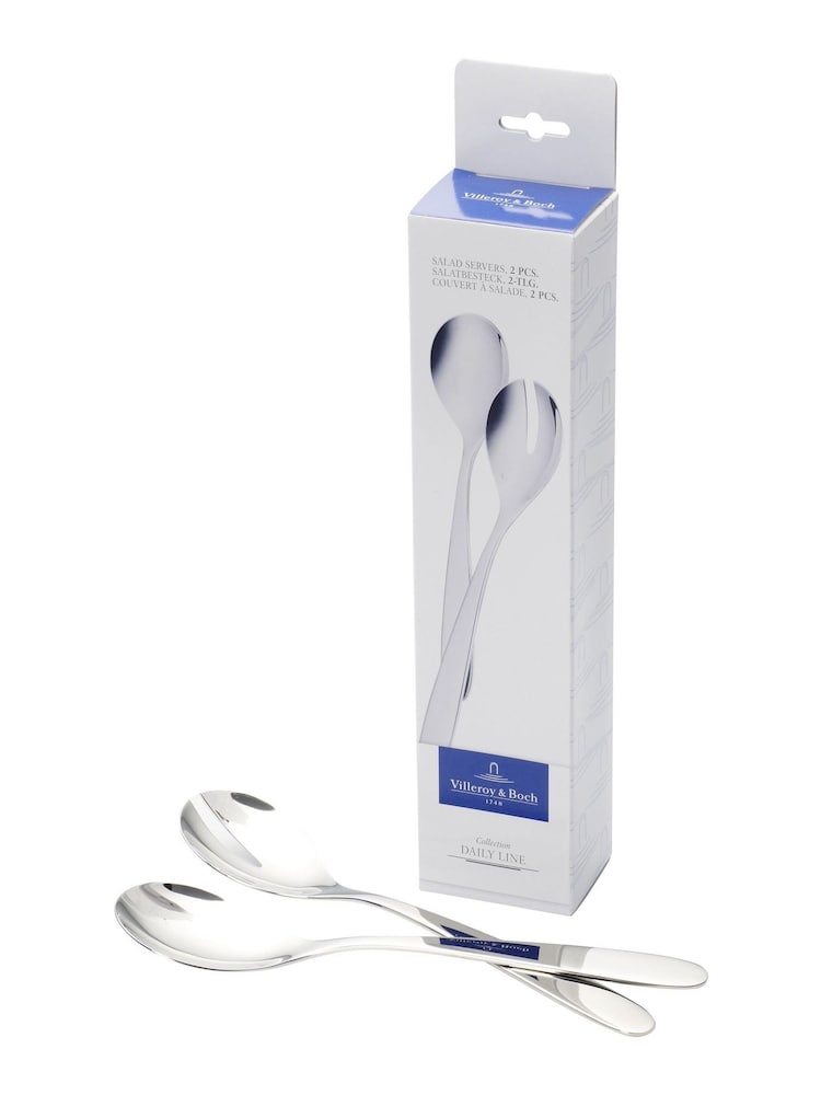 Villeroy & Boch Chrome Daily Line 2 Piece Salad Servers - Image 1 of 2