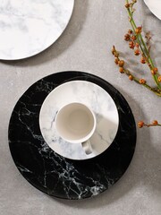 Villeroy & Boch 8 Piece Black Marmory Coffee Cup Set - Image 2 of 3