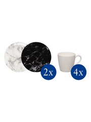 Villeroy & Boch 8 Piece Black Marmory Coffee Cup Set - Image 3 of 3