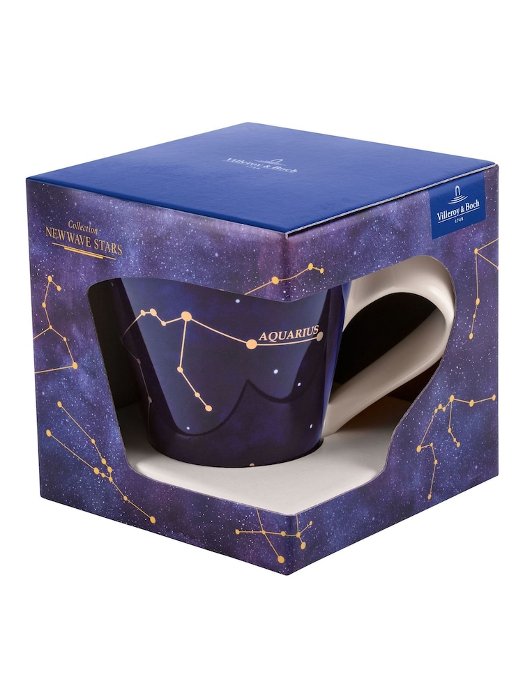 Villeroy & Boch Blue Stylish Mug with Aquarius Zodiac Sign - Image 2 of 3