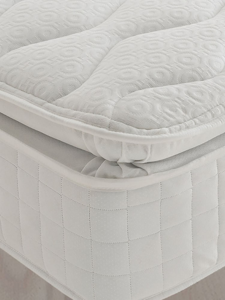 Silentnight Grey 1000 Mirapocket Pillow Top 2 Drawer Divan Bed Set - Image 2 of 6