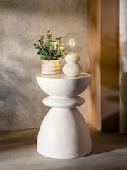 Stone Effect Stone Effect Totem Side Table - Image 1 of 5