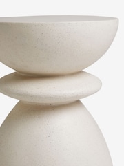 Stone Effect Stone Effect Totem Side Table - Image 5 of 5