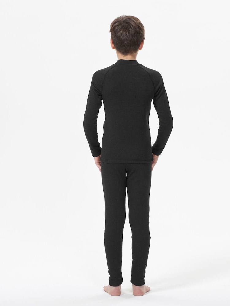 Decathlon Детский лыжный черный Base Многослойные леггинсы - Изображение 2 из 8