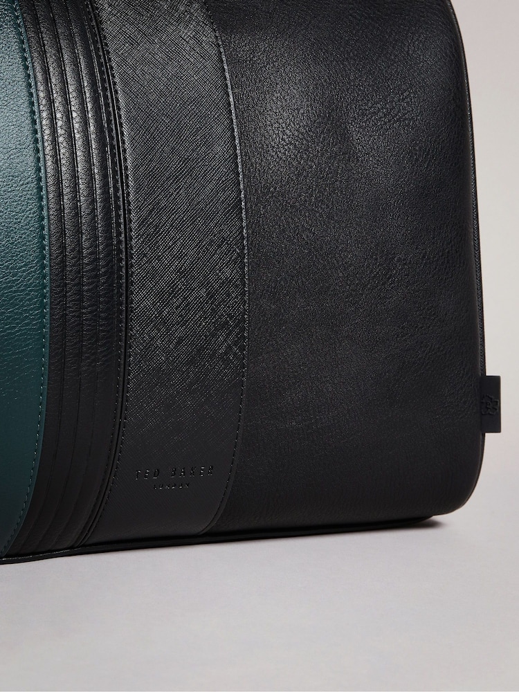 Ted Baker Black/Blue Evyday Striped PU Holdall Bag - Image 3 of 3