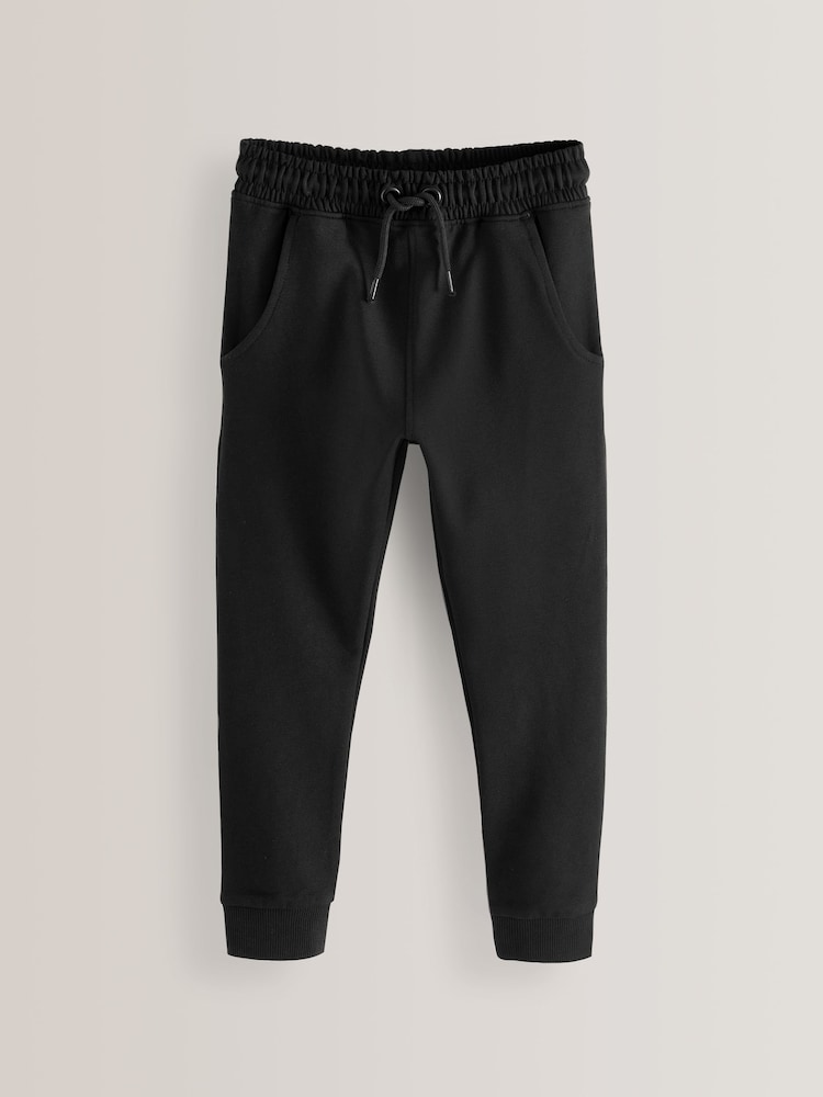 Black Skinny Fit Joggers 2 Pack (3-16yrs) - Image 2 of 4
