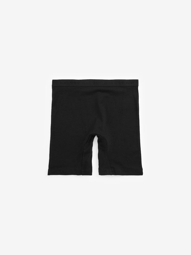 Black Long Leg Short Briefs 5 Pack (2-16yrs) - Image 2 of 2