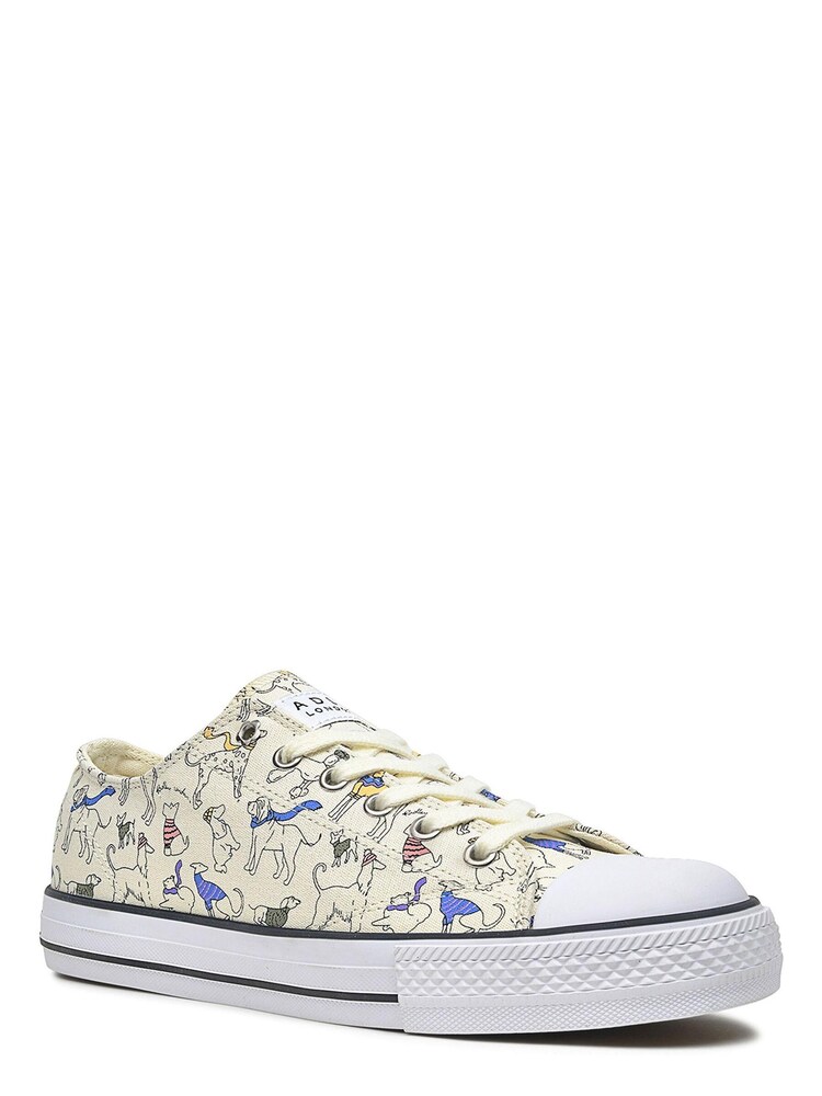 Radley London Cream Canvas Lo Trainers - Image 2 of 5