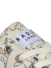 Radley London Cream Canvas Lo Trainers - Image 5 of 5