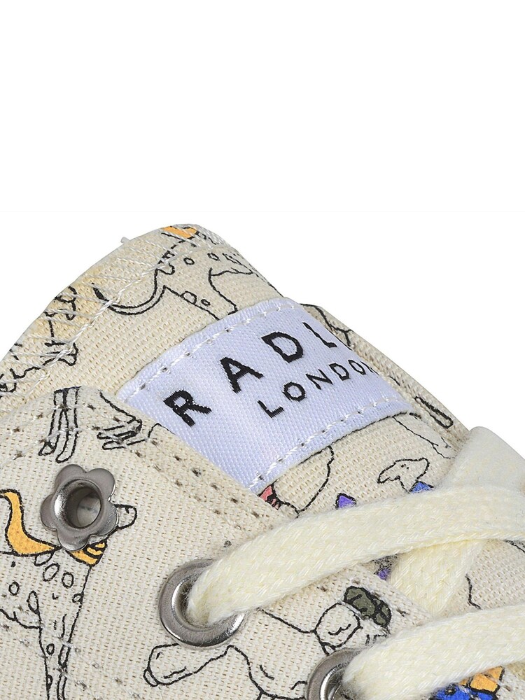 Radley London Cream Canvas Lo Trainers - Image 5 of 5