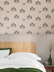 Joules Indienne Block Print 10M Wallpaper - Imagen 1 de 3